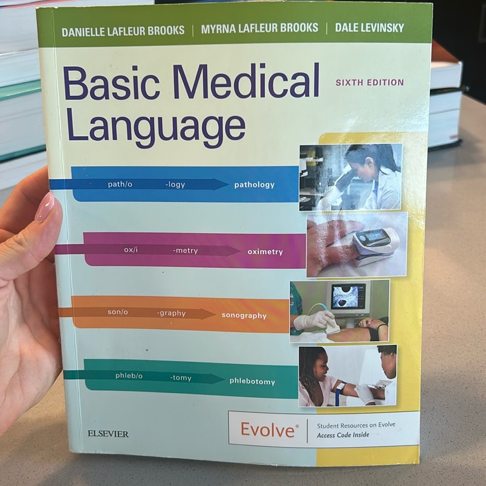 Basic Medical Language textbook, 6th edition w/ flash cards included (unopened)